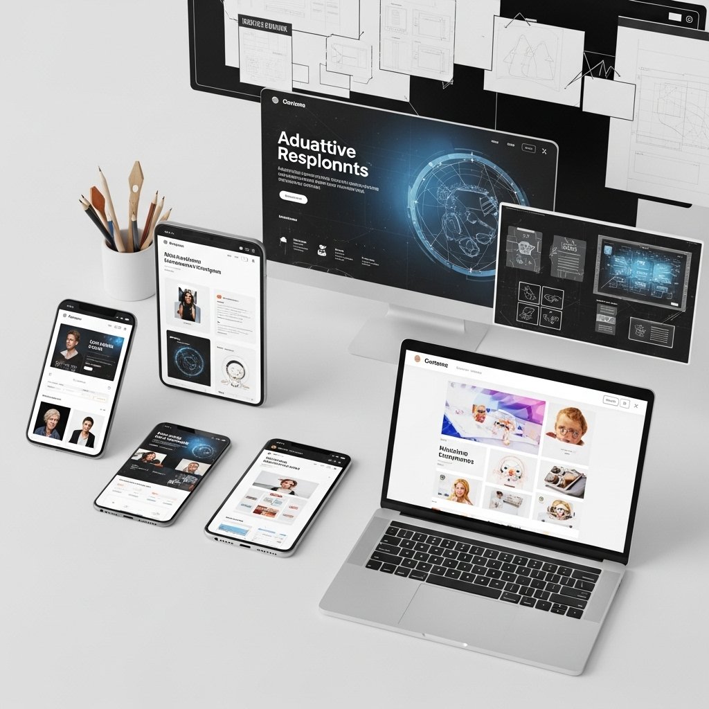 Modern website design image