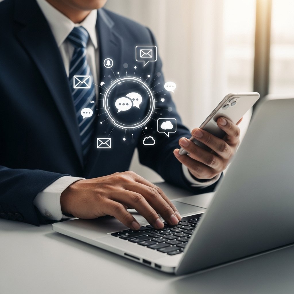 AI in digital marketing automating customer communication through chatbots, messaging platforms, and personalized engagement